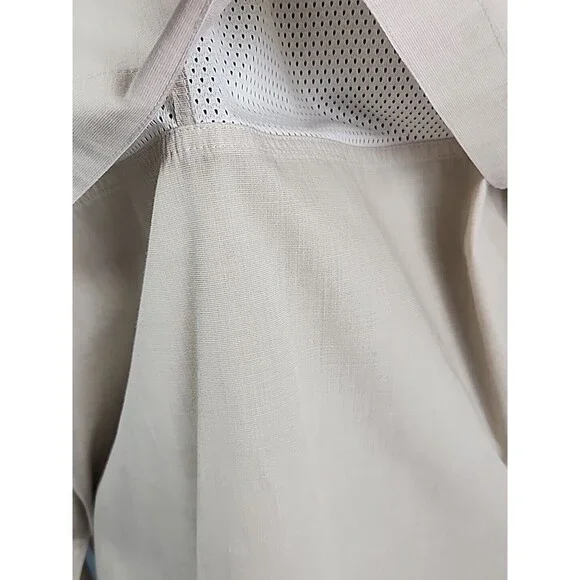 Orvis Mens Medium Long Sleeve Khaki Fishing Shirt Mesh Lined Vented Back - Picture 12 of 16